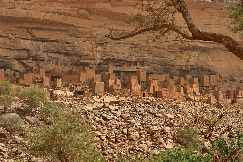 Bandiagara Cliff village, Sahel, Mali.