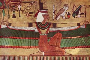 Isis wall painting in the tomb of Seti I (KV17)