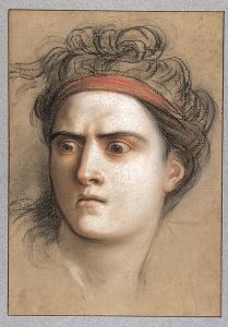 pastel portrait of Medea