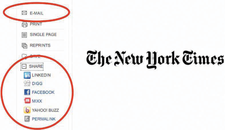 The New York Times website screenshot
